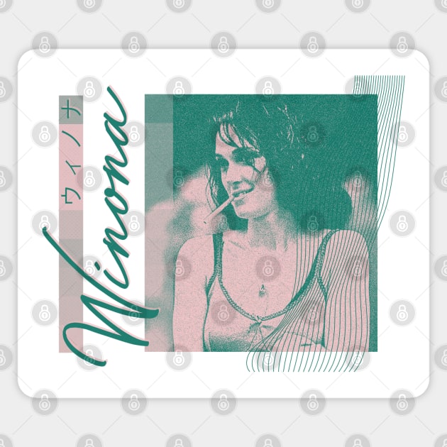 Winona Ryder • #3 • • • • 1990s Aesthetic Design Sticker by unknown_pleasures